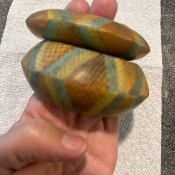 Beaded bracelet plus Stretch bangle bracelet plus Set of 2 wood bangles. - Picture 13 of 15